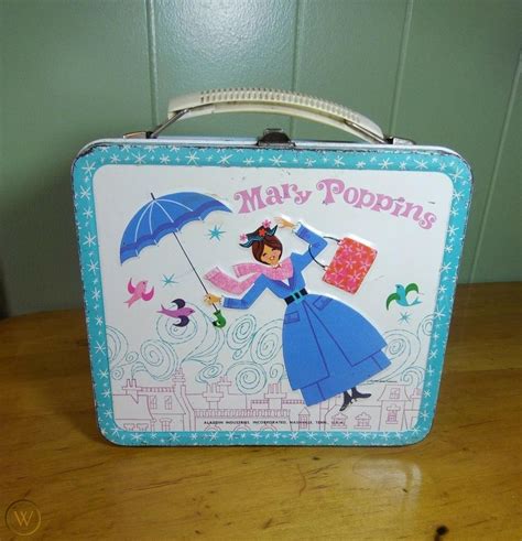 lunch box metal vintage mary poppins 1970|Metal Mary Poppins Lunch Box for sale .